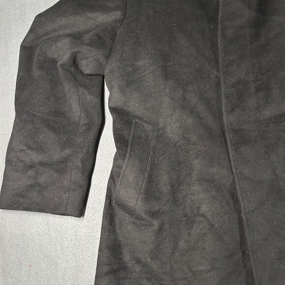 Lauren Ralph Lauren Wool Blend Overcoat Mens‎ 48R Black Jake Collared Jacket - Picture 3 of 14